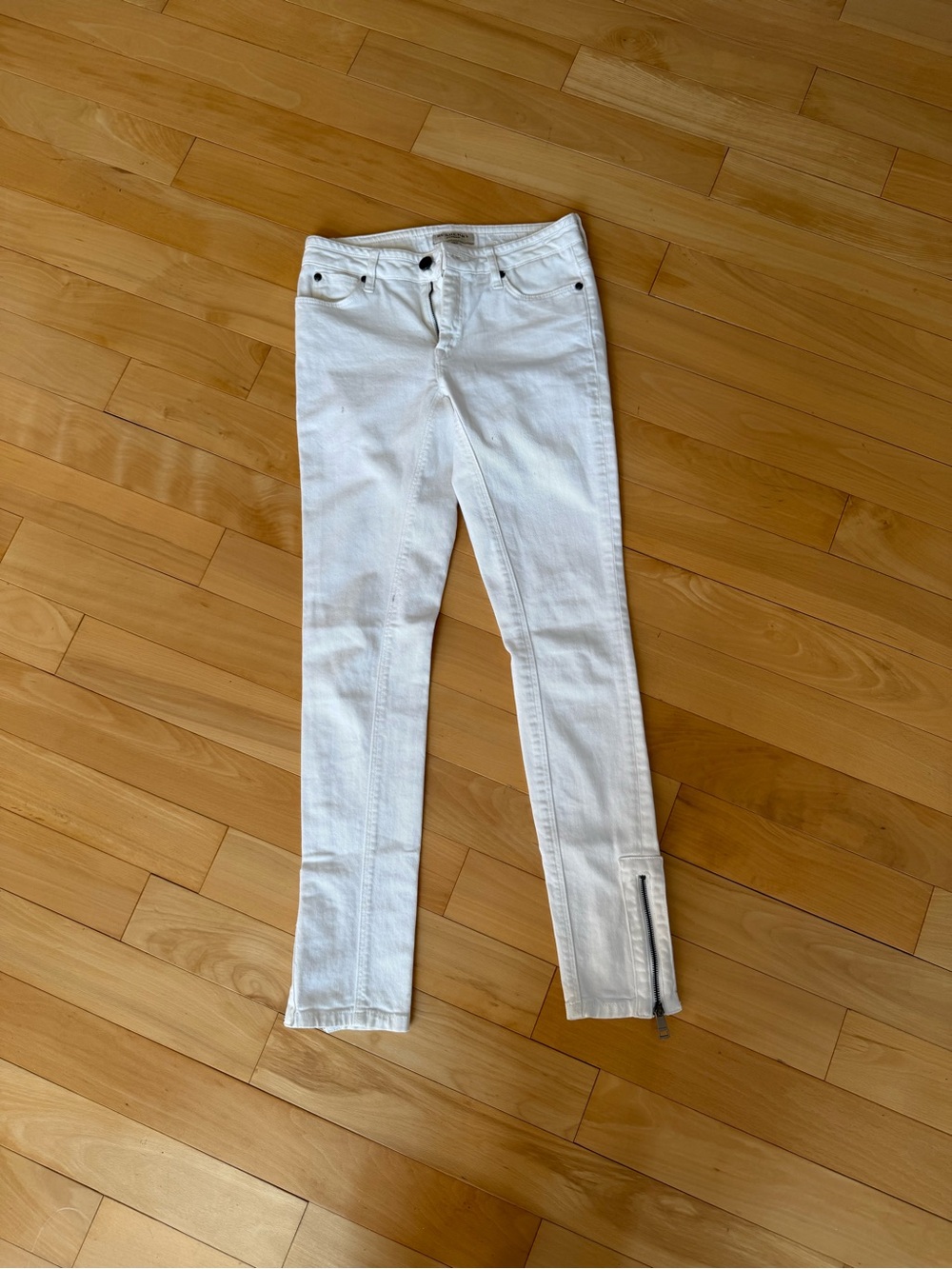 Burberry London Culham 27R white skinny mid-rise - Picture 4 of 8